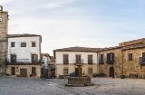 Plaza Mayor square in San Martín de Trevejo (Cáceres, Extremadura)