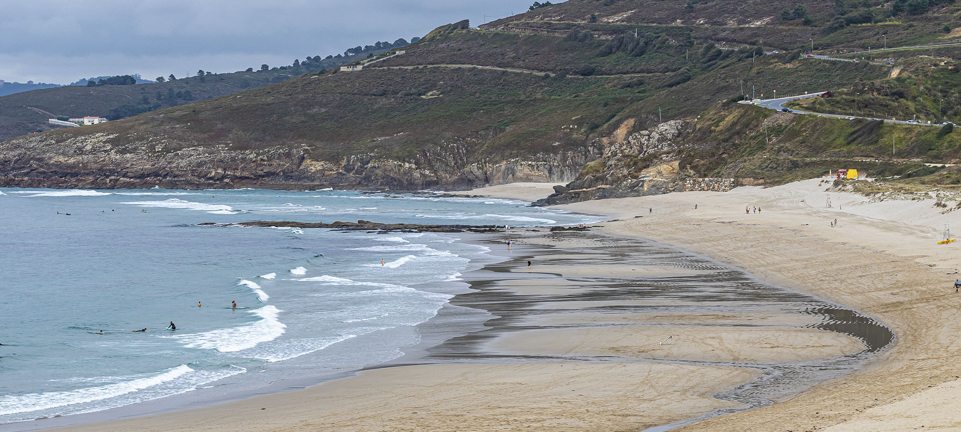 Plaża Barrañán w Arteixo (A Coruña, Galicja)