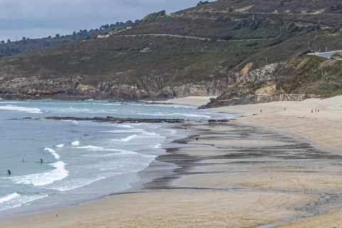 Praia de Barrañán, em Arteixo (Corunha, Galícia)