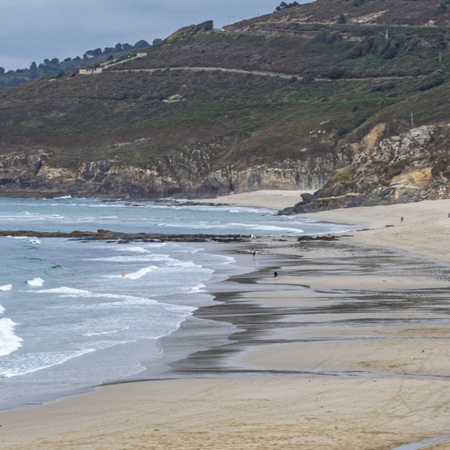 Strand von Barrañán in Arteixo (A Coruña, Galicien)