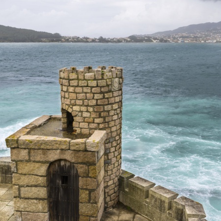 Baiona (Pontevedra, Galícia) vista da Fortaleza de Monterreal