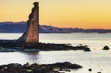 Pozostałości po wieży San Sadurniño w Cambados (Pontevedra, Galicja)