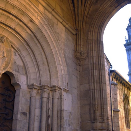 Veduta della cattedrale di Lugo (Galizia)