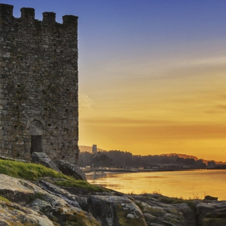 The Western Towers of Catoira in Pontevedra (Galicia)