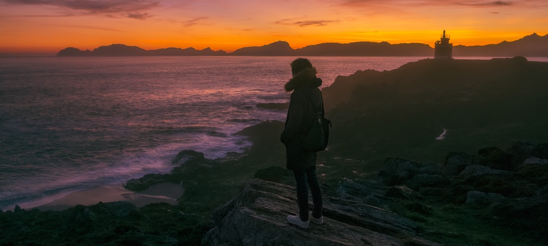 Islas Cíes desde Cabo Home, Pontevedra