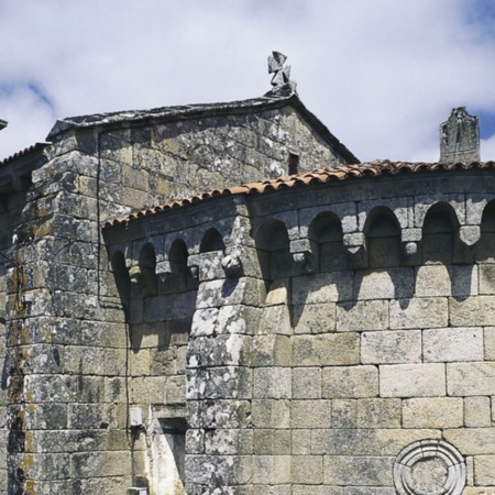 Igreja de San Martiño de Cameixa, em Boborás (Ourense, Galícia)