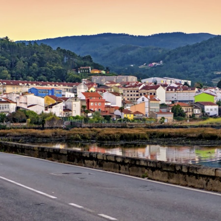 Panorâmica de Noia (A Corunha, Galiza)