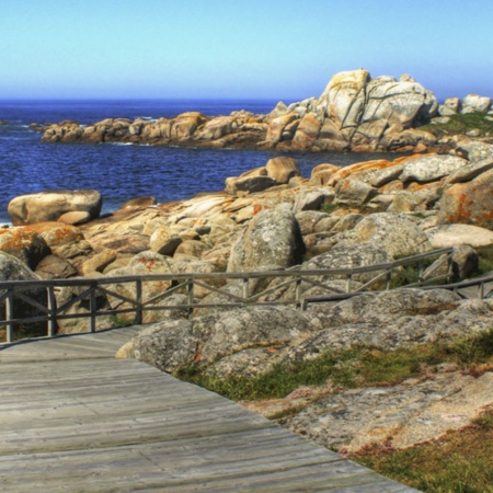 Praia de San Vicente, em O Grove (Pontevedra, Galícia)