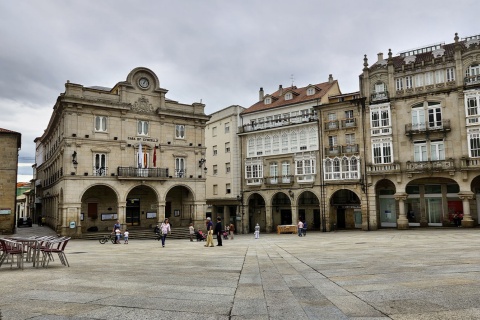 Plaza Mayor in Ourense, Galicien