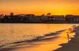 Panoramic view of Sanxenxo (Pontevedra, Galicia)