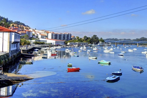 Pontedeume in La Coruña (Galicia)