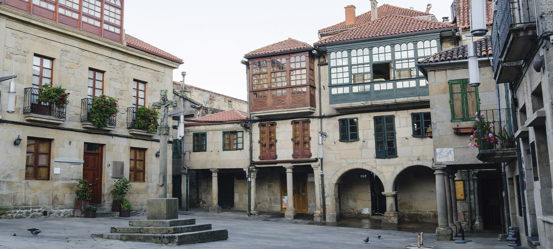 Plaza de Leña square in Pontevedra, Galicia