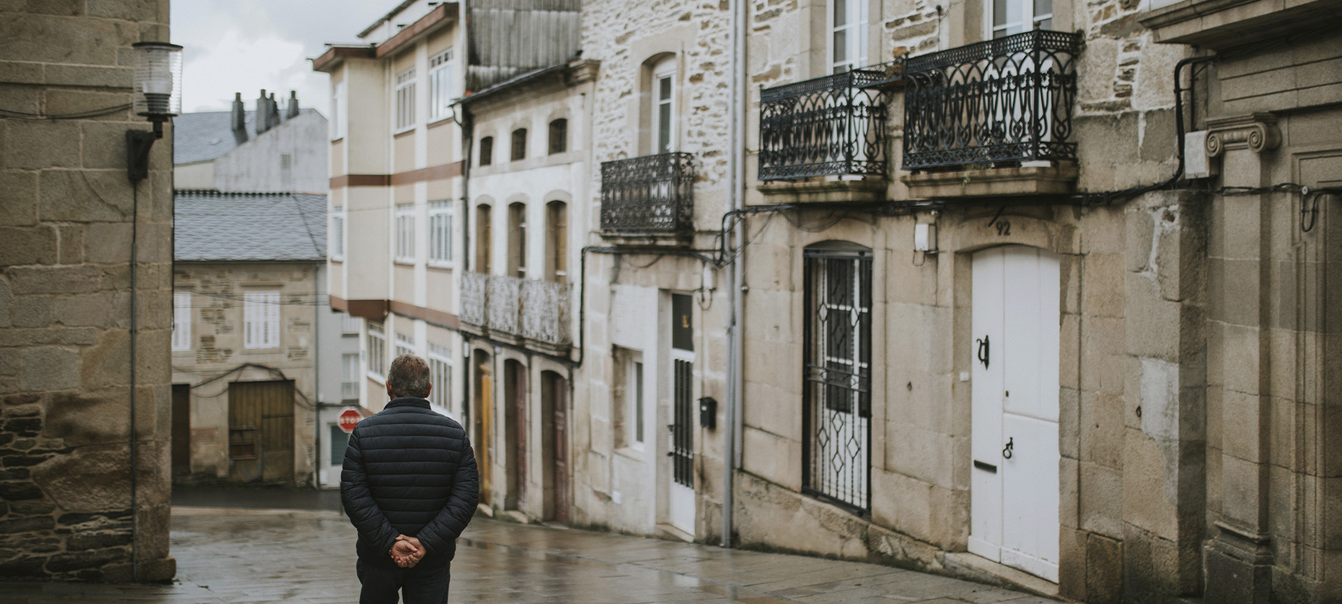 Ulica w Sarria (prowincja Lugo, Galicja)