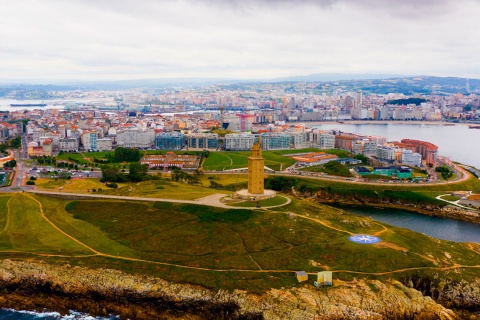 Blick von A Coruña.