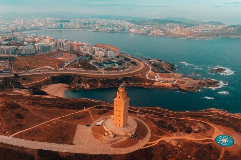 Panoramic view of A Coruña