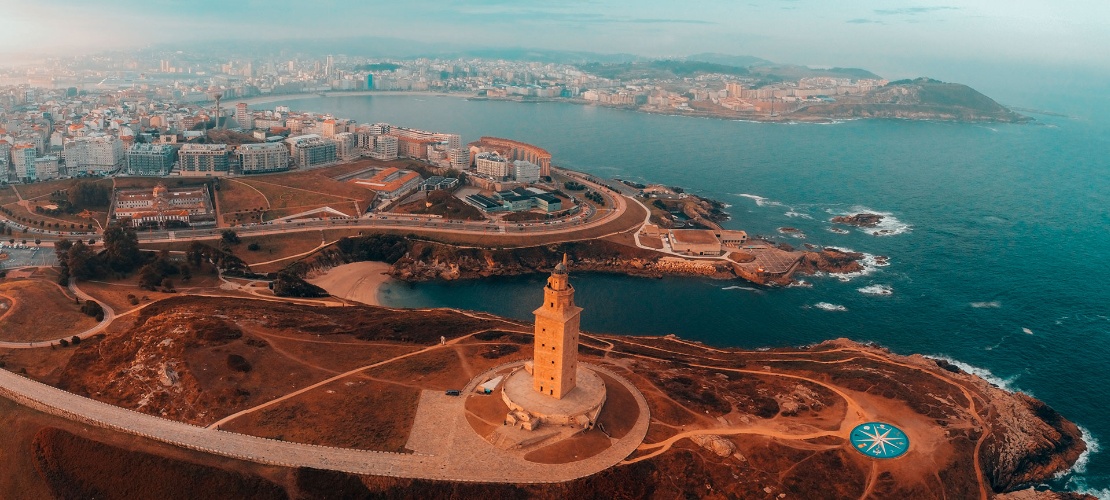 Vista panoramica di A Coruña