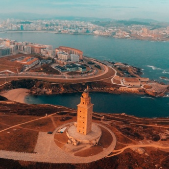 Panoramablick auf A Coruña