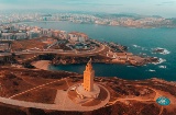 Panoramablick auf A Coruña