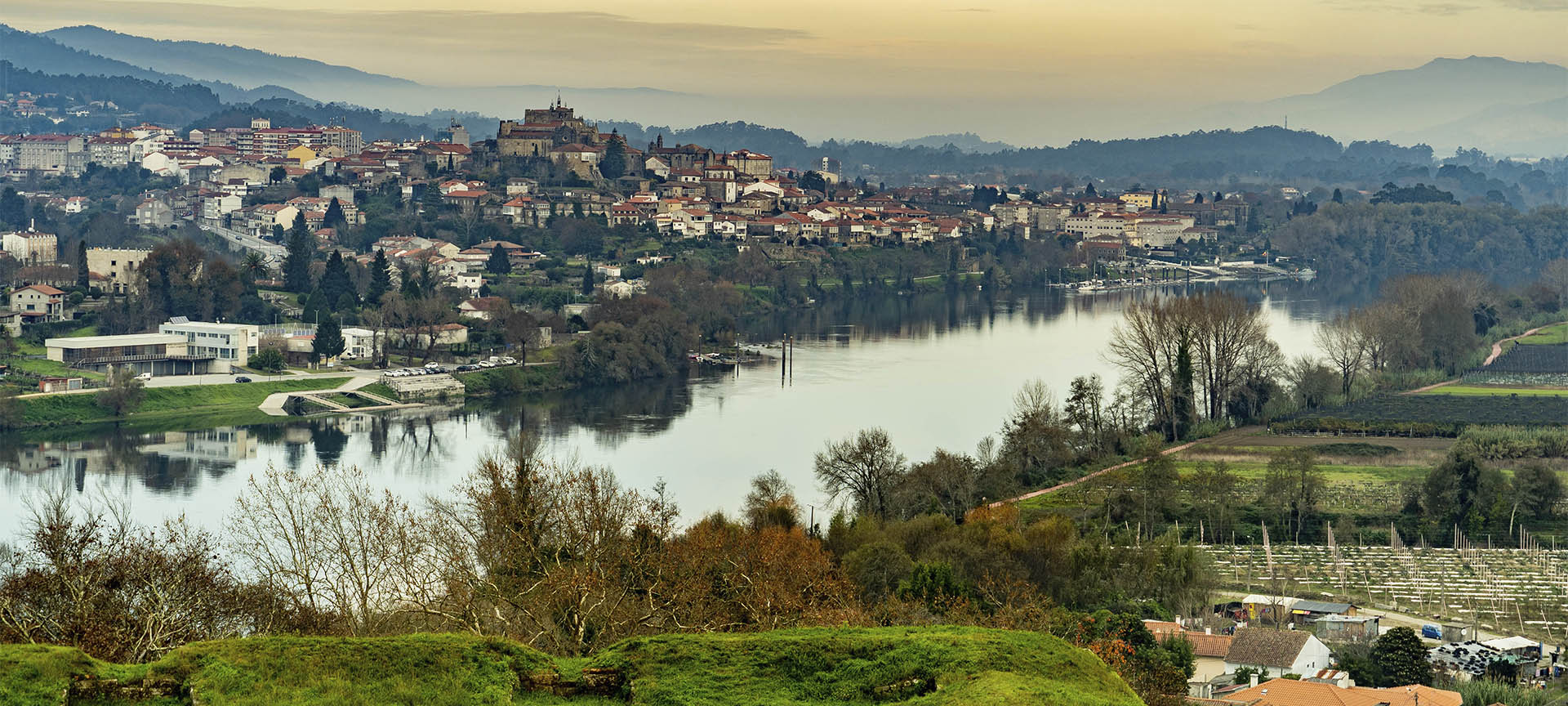 "Panoramic view of Tui (Pontevedra, Galicia) "