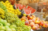 Frutas frescas en un mercado