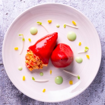 Plate of Piquillo Peppers