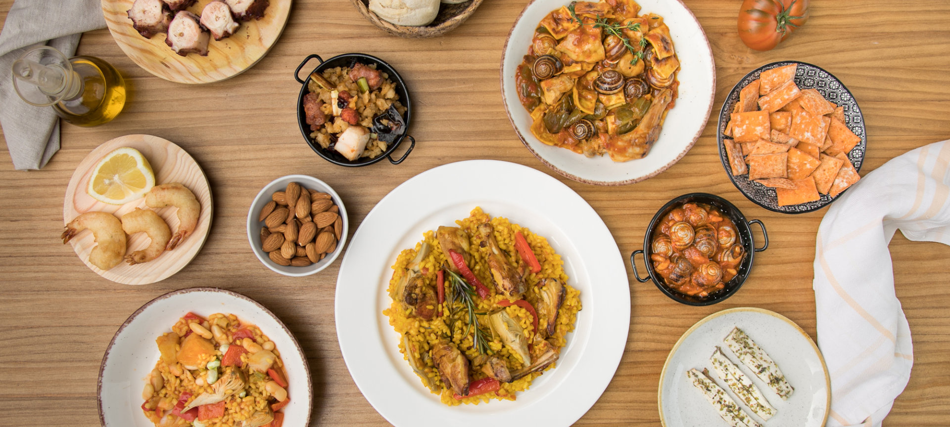 Vari piatti e prodotti tipici della regione di Murcia