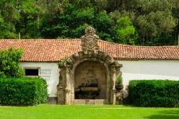Jardins du Pazo de Santa Cruz de Ribadulla de Vedra, province de La Corogne, Galice