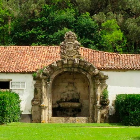 Jardines del Pazo de Santa Cruz de Ribadulla de Vedra en A Coruña, Galicia