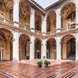 Jardines del Palacio del Marqués de Santa Cruz de Viso del Marqués en Ciudad Real, Castilla-La Mancha