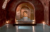 Interior dos banhos árabes Hammam Al Ándalus Madrid