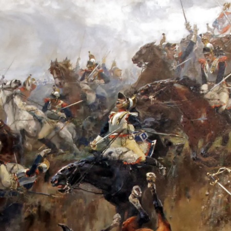 Le ravin de Waterloo.  Détail. Musée municipal Ulpiano Checa