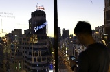 Views over the Plaza de Callao square from a terrace