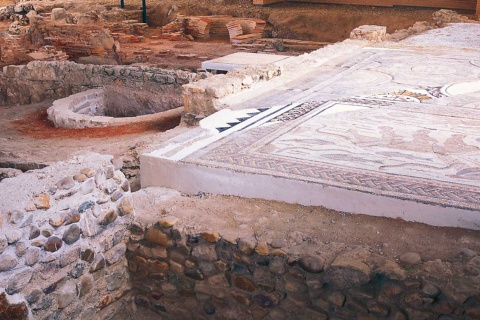 Haus des Hippolytus. Archäologisches Gebiet Complutum