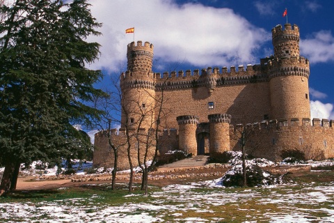 Zamek w Manzanares el Real. Madryt