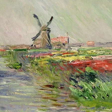 クロード・モネ（1840年～1926年）《オランダのチューリップ畑》、1886年。パリ、マルモッタン・モネ美術館、ミシェル・モネ遺贈、1966年 目録番号5173