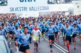 Runners of the San Silvestre Vallecana in Madrid