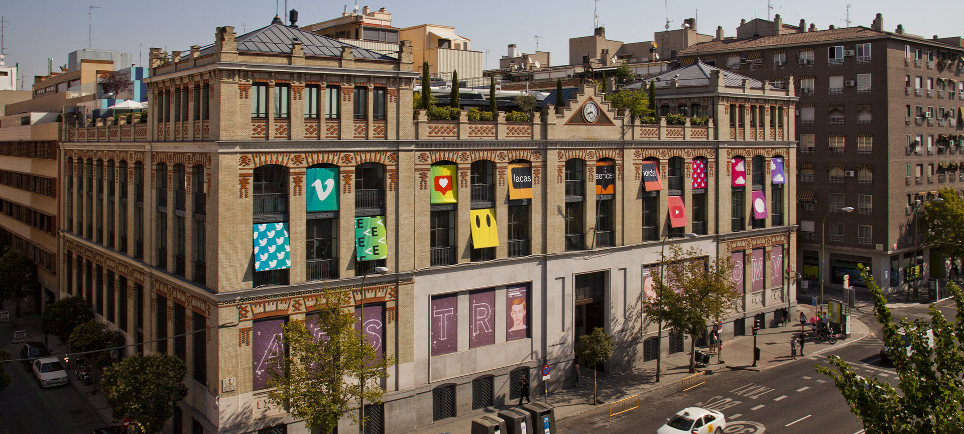 Exterior of the Casa Encendida. Madrid