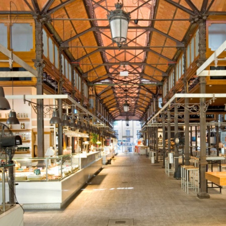 Inside the San Miguel Market, Madrid