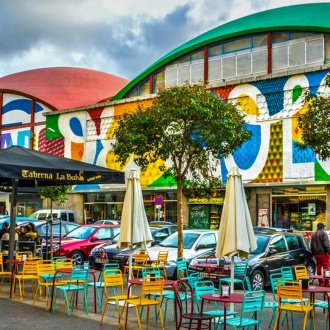 Marché de La Cebada dans le quartier de La Latina Madrid