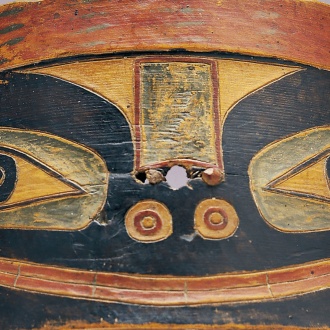 Tlingit chin strap. Museum of the Americas