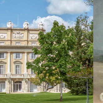 Jardines del Palacio de Liria y retrato de la Duquesa de Alba de Goya