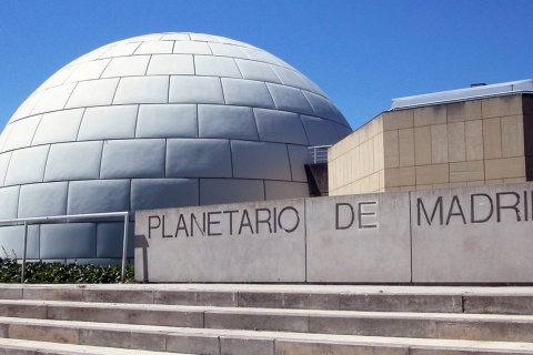 Outside of the Madrid Planetarium