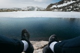 Laguna de Peñalara en el Parque Nacional de Guadarrama, Madrid