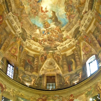 Abóbada da Igreja de San Antonio de los Alemanes. Madri