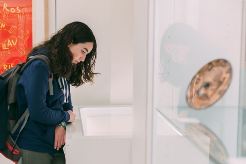 Visitante en el Museo Picasso - Colección Eugenio Arias