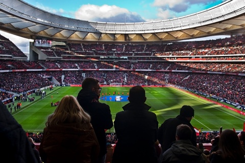 マドリード州マドリード市にあるシビタス・メトロポリターノ・スタジアムの眺め