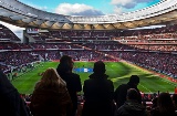 Blick auf das Stadion Civitas Metropolitano in Madrid, Autonome Gemeinschaft Madrid