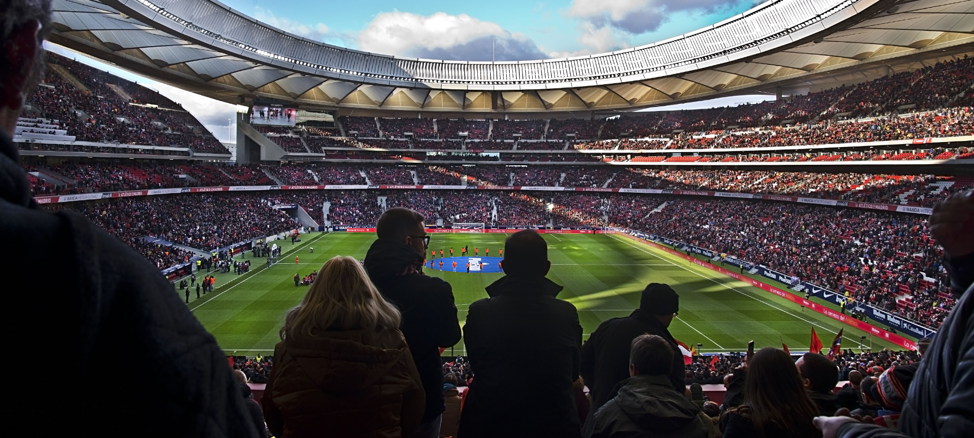 View of the Cívitas Metropolitano Stadium in Madrid, region of Madrid View of the Cívitas Metropolitano Stadium in Madrid, region of Madrid