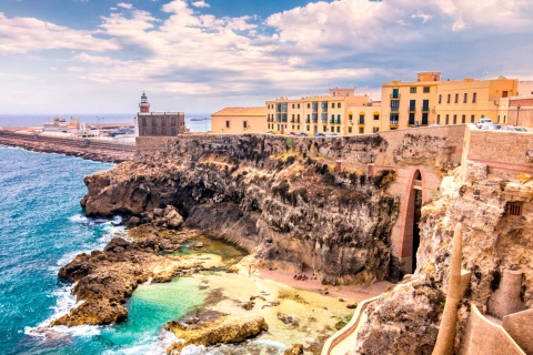 Aerial view of Melilla