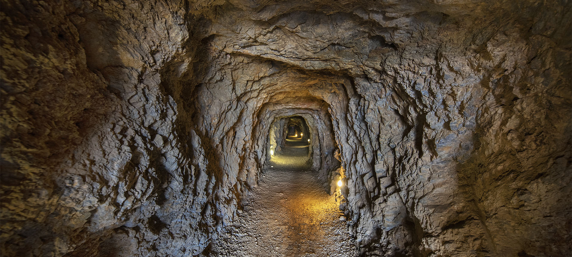 Interior of a mine in La Unión (Region of Murcia)